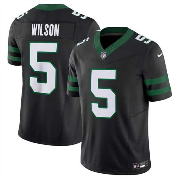 Men & Women & Youth New York Jets #5 Garrett Wilson Black 2024 F.U.S.E. Vapor Limited Football Stitched Jersey->new york giants->NFL Jersey